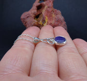 Sugilite Sterling Silver Celtic Pendant