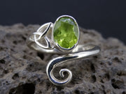 Peridot Sterling Silver Celtic Ring