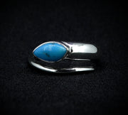 Turquoise Sterling Silver Snake Ring