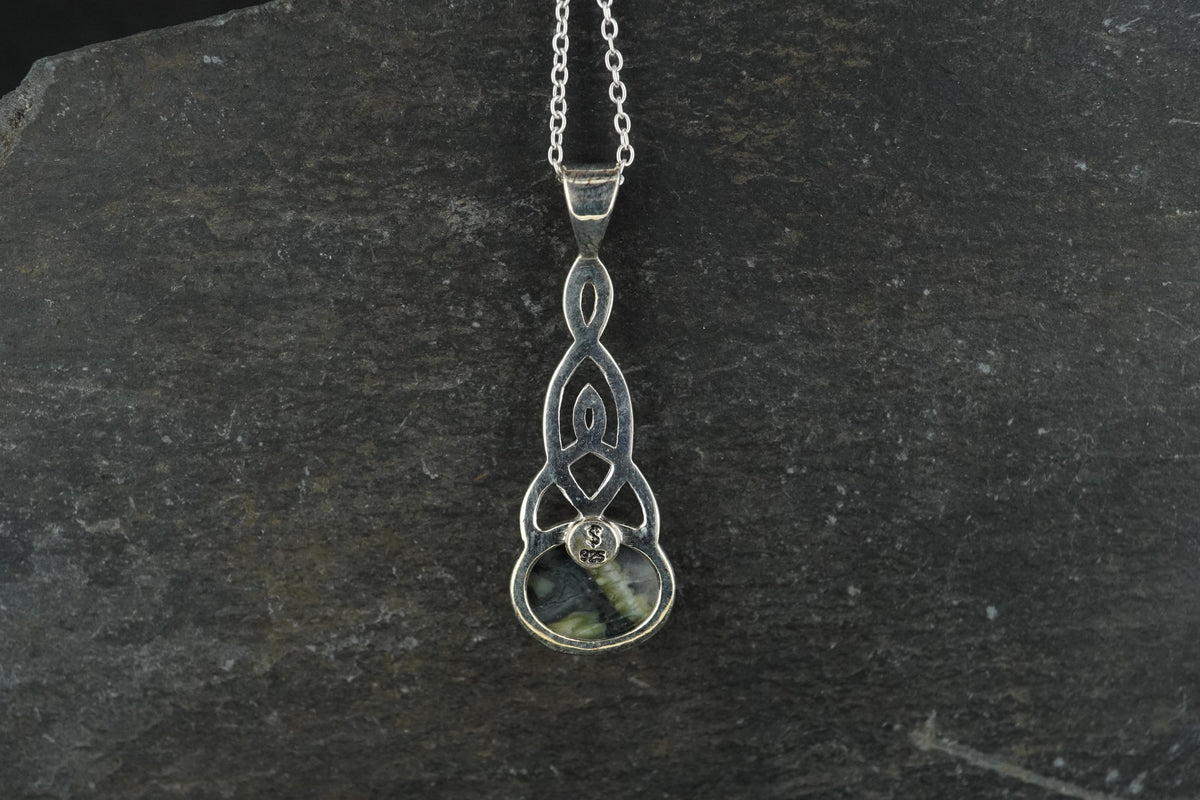 Skye Marble Sterling Silver Celtic Mother & Child Pendant