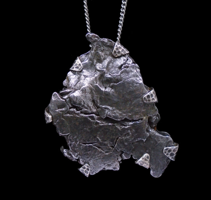 'Star-sung' Colossal Meteorite Sterling Silver Pendant