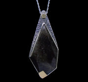 'Cridhe na Beinne' Cairngorm Quartz & Diamond Scottish Gold & Silver Pendant