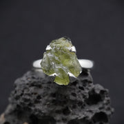 Moldavite Sterling Silver Ring
