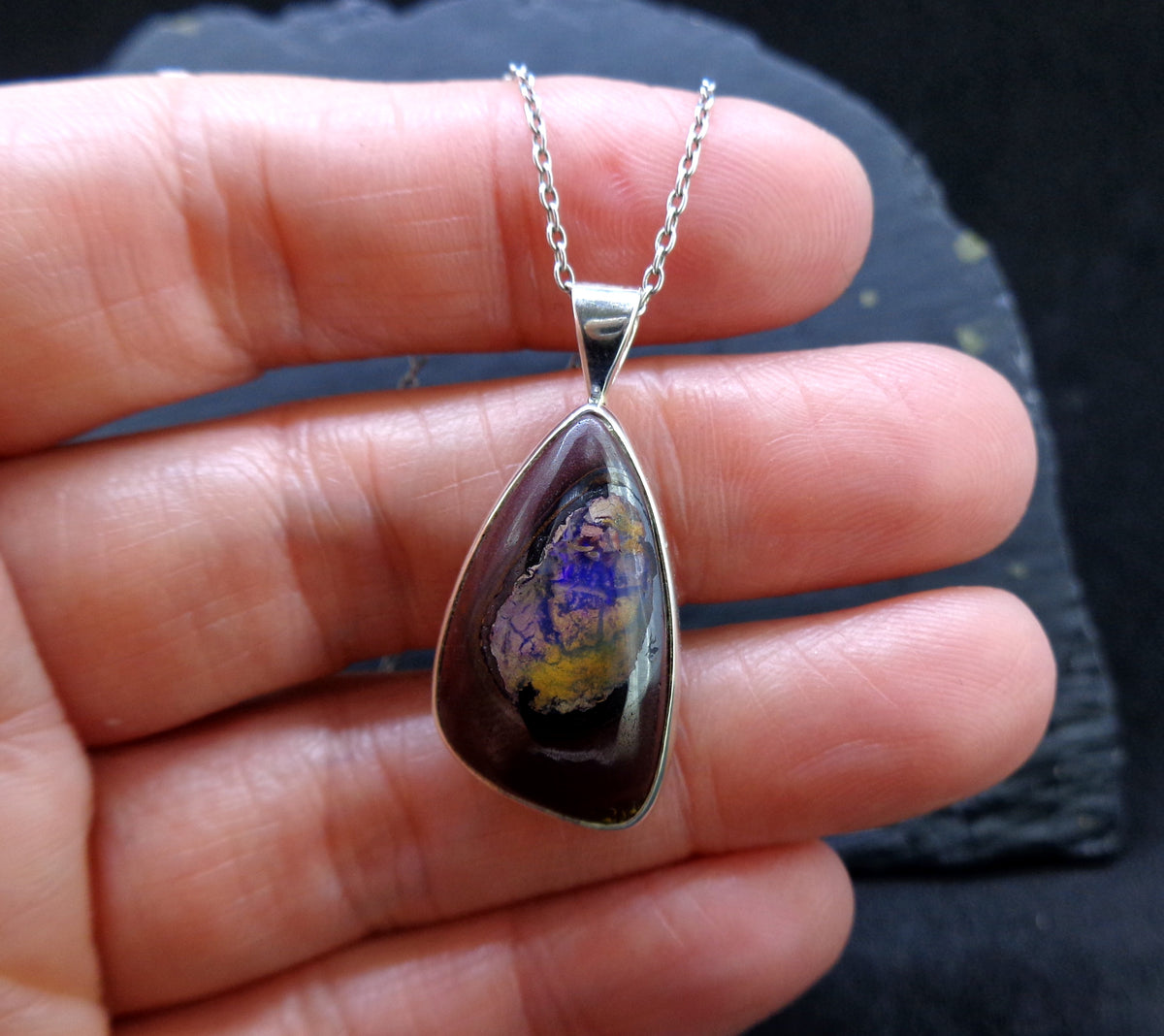Yowah Opal Sterling Silver Pendant