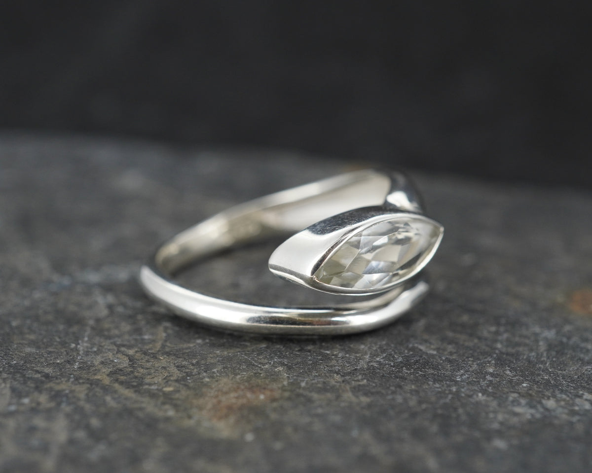 Edinburgh Sea Glass Sterling Silver Wrap Ring