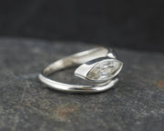 Edinburgh Sea Glass Sterling Silver Wrap Ring