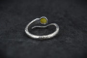 Skye Marble Sterling Silver Serpent Ring