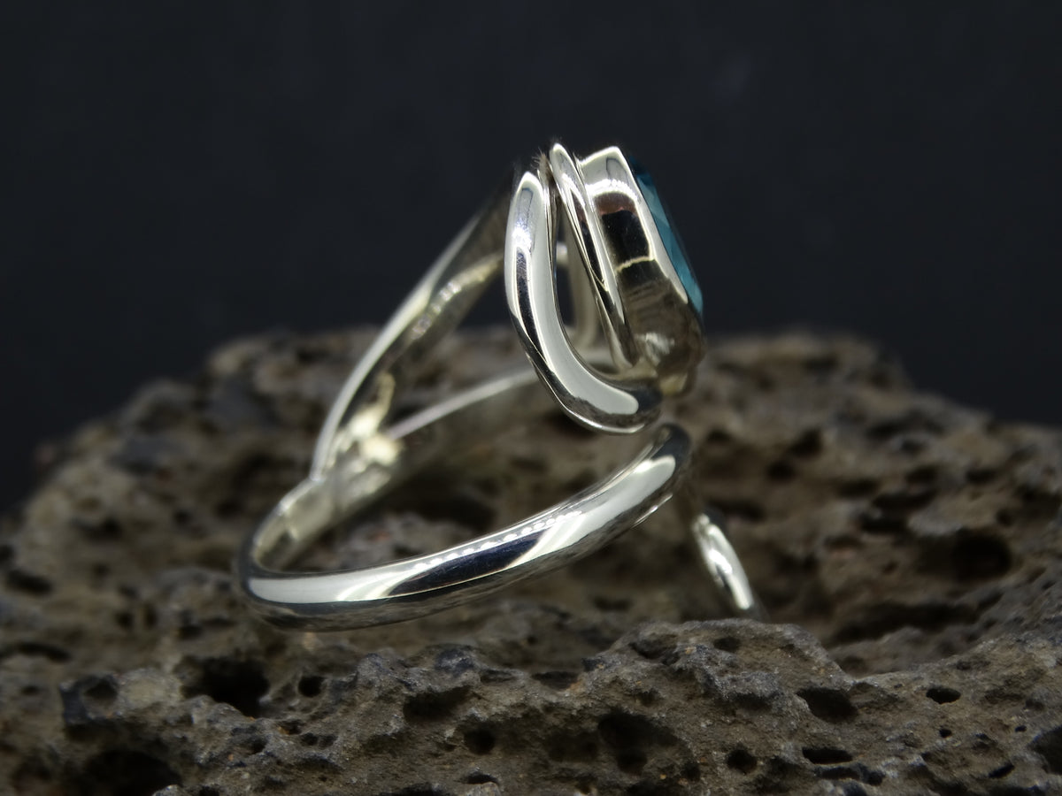 Blue Topaz Sterling Silver Ring