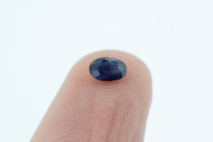 Oval Deep Blue Rare Scottish Sapphire Gemstone