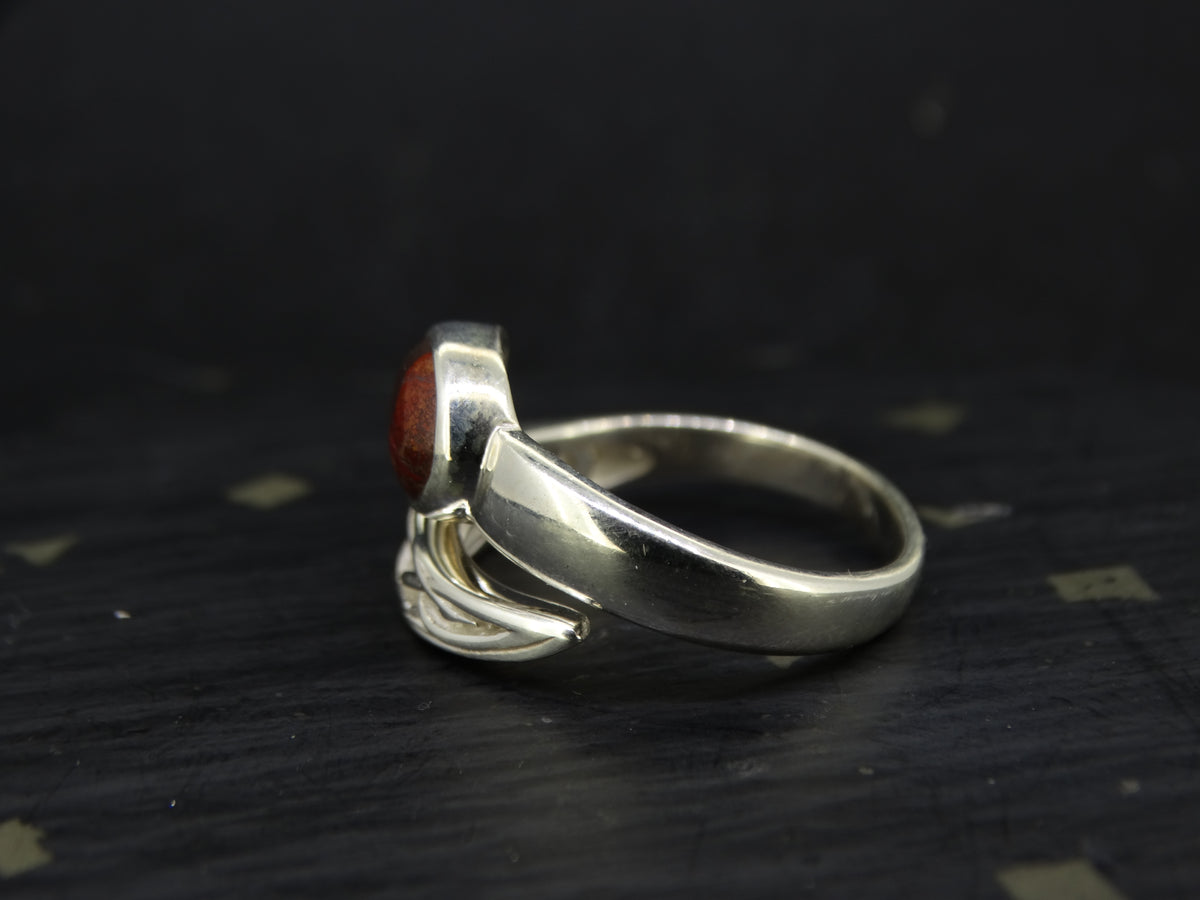 Arthur's Seat Jasper Sterling Silver Wrap Ring