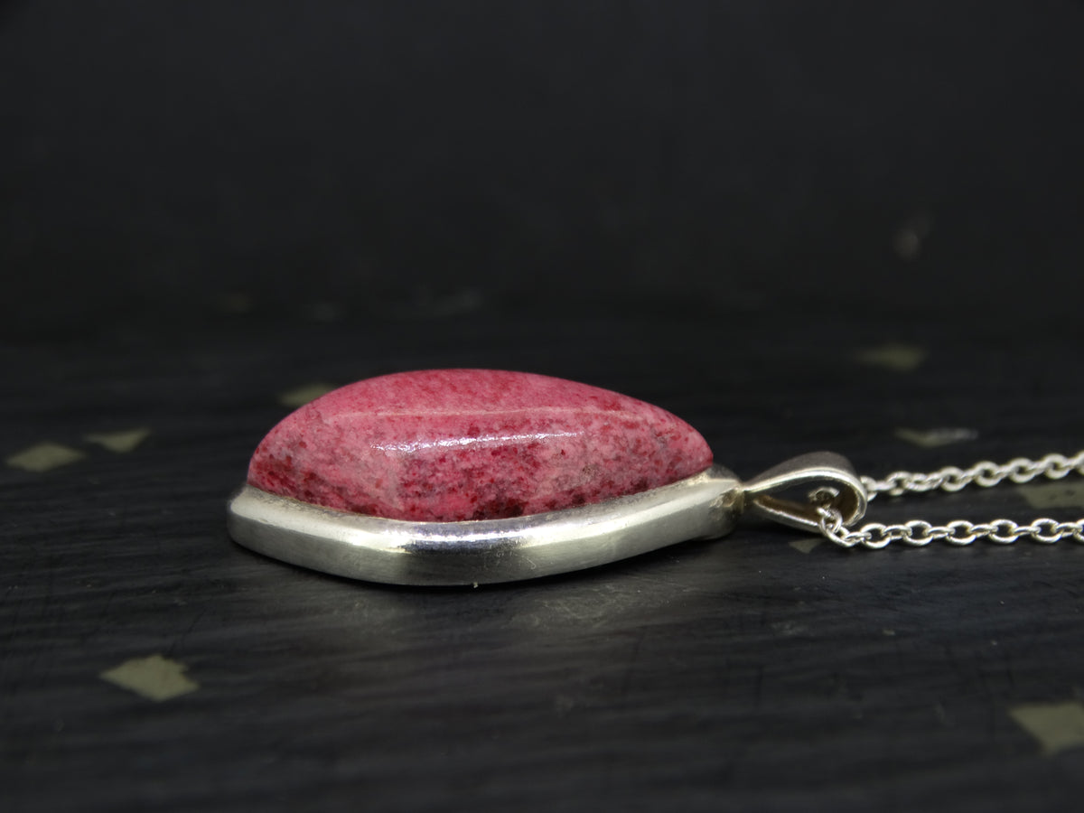 Pink Thulite Sterling Silver Pendant