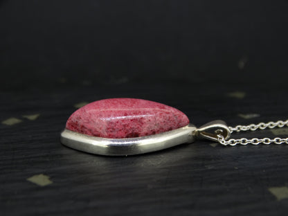 Pink Thulite Sterling Silver Pendant