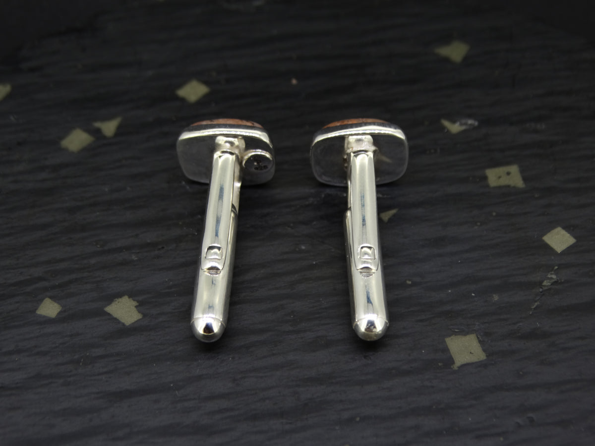 Edinburgh Royal Mile Cobblestone Sterling Silver Cufflinks