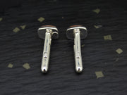Edinburgh Royal Mile Cobblestone Sterling Silver Cufflinks