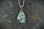Asian Turquoise Sterling Silver Pendant