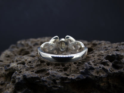 Scottish Beryl with Scottish Gold and Sterling Silver Celtic Ring