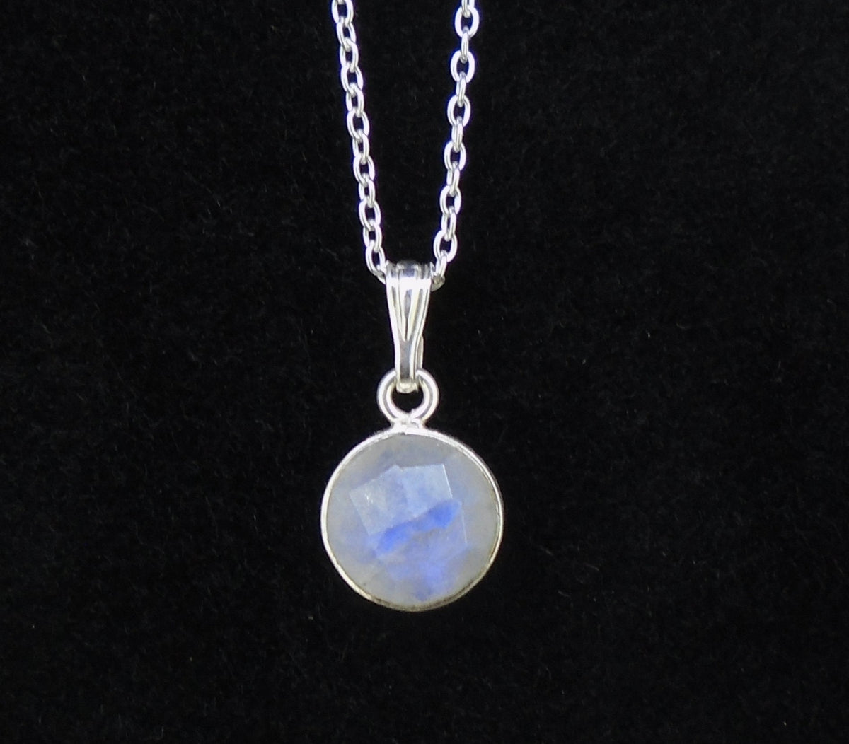 Delicate Moonstone Sterling Silver Pendant