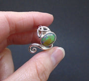 Welo Opal Sterling Silver Celtic Ring