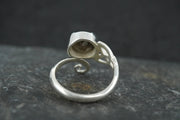 Cairngorm Quartz Sterling Silver Celtic Ring