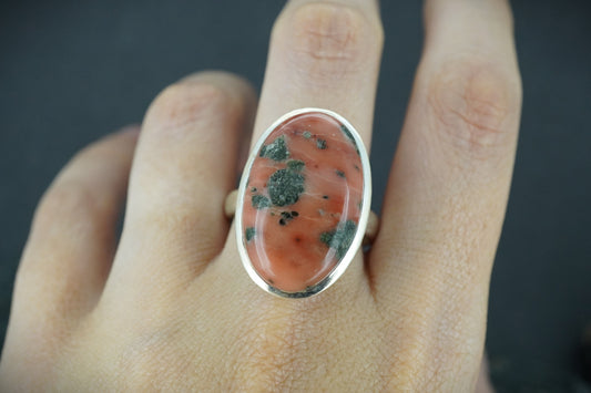 Scottish Isla Rose Sterling Silver Oval Ring