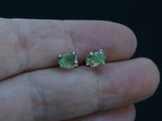 Moldavite Sterling Silver Stud Earrings