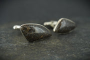 Dinosaur Bone Sterling Silver Cufflinks