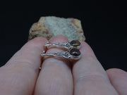 Scottish Red Jasper Sterling Silver Celtic Earrings
