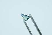 Elongated Trillion Light Blue Rare Scottish Sapphire Gemstone