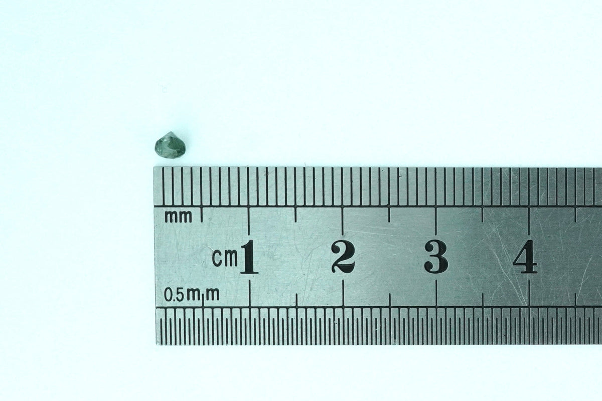 Round Light Blue/Teal Green Rare Scottish Sapphire Gemstone
