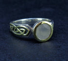 'Aingil' Scottish Chalcedony Scottish Gold & Sterling Silver Ring