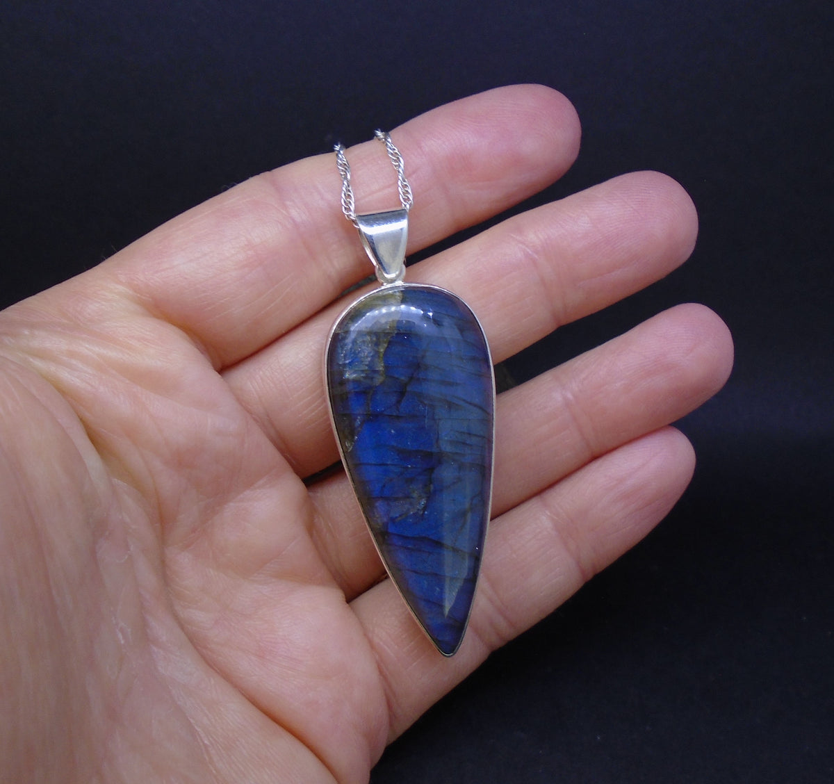 Labradorite Sterling Silver Pendant