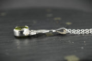 Peridot Sterling Silver Celtic Pendant