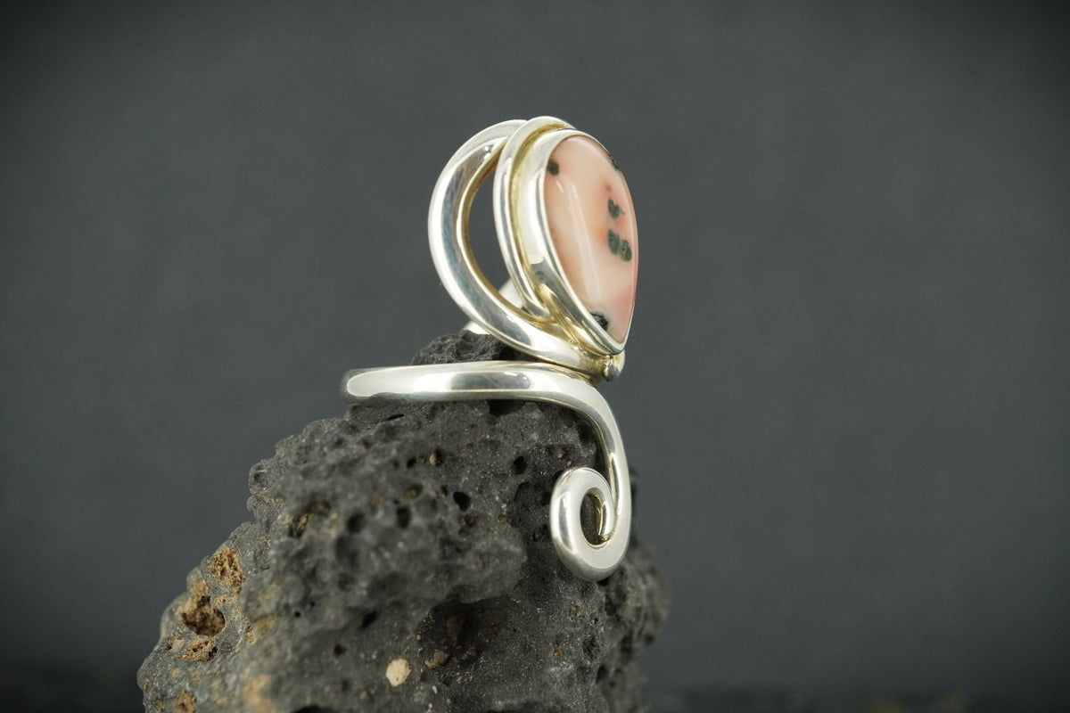Scottish Isla Rose Sterling Silver Wrap Ring