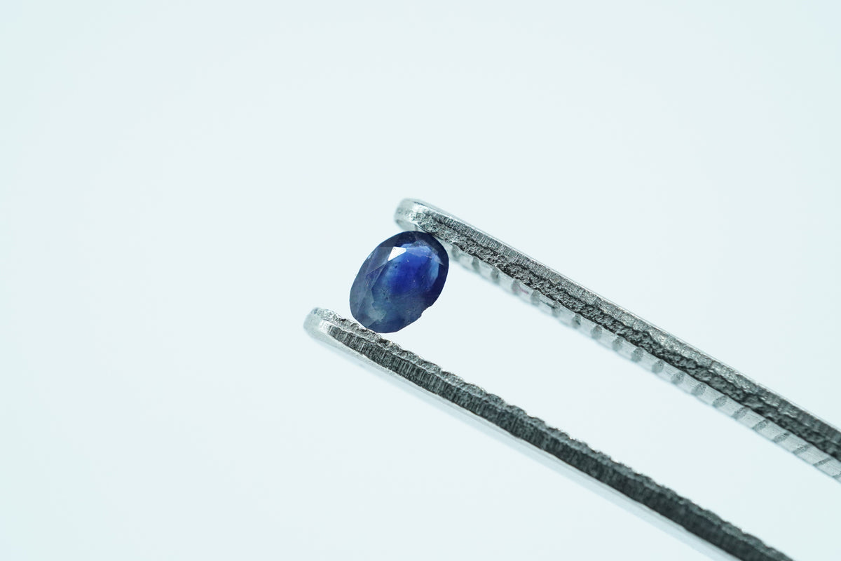 Oval Deep Blue Rare Scottish Sapphire Gemstone