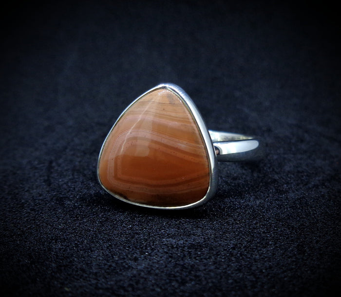 Scottish Agate Sterling Silver Ring