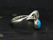 Topaz and Turquoise Sterling Silver Ring