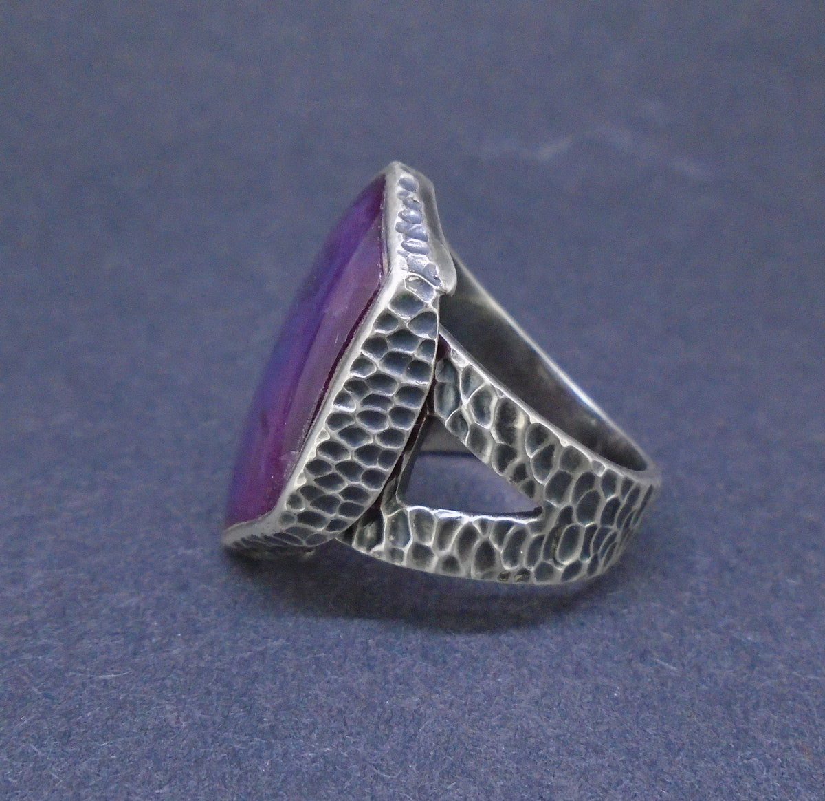 Trapiche Ruby & Rose Sapphire Sterling Silver Ring