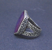 Trapiche Ruby & Rose Sapphire Sterling Silver Ring