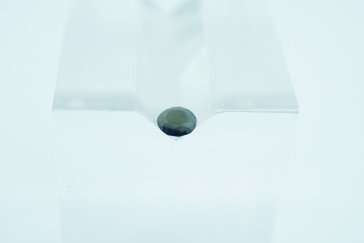 Round Teal Green With Blue Rare Scottish Sapphire Gemstone