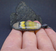 Bumblebee Jasper Sterling Silver Pendant