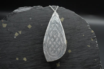 Cornish Amethyst with Sapphire & Diamond Pendant - 18ct Gold & Sterling Silver
