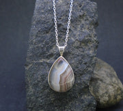 Botswana Agate Sterling Silver Pendant