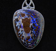 Australian Koroit Opal Sterling Silver Celtic Pendant