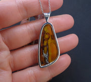 Baltic Amber Sterling Silver Pendant