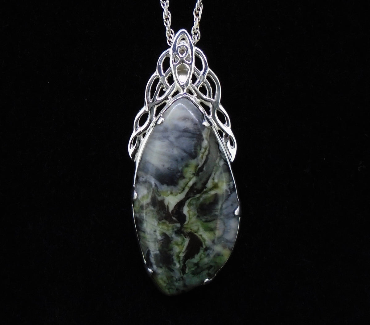 Skye Marble Celtic Cascade Sterling Silver Pendant