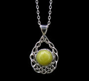 Highland Marble Celtic Cradle Sterling Silver Pendant
