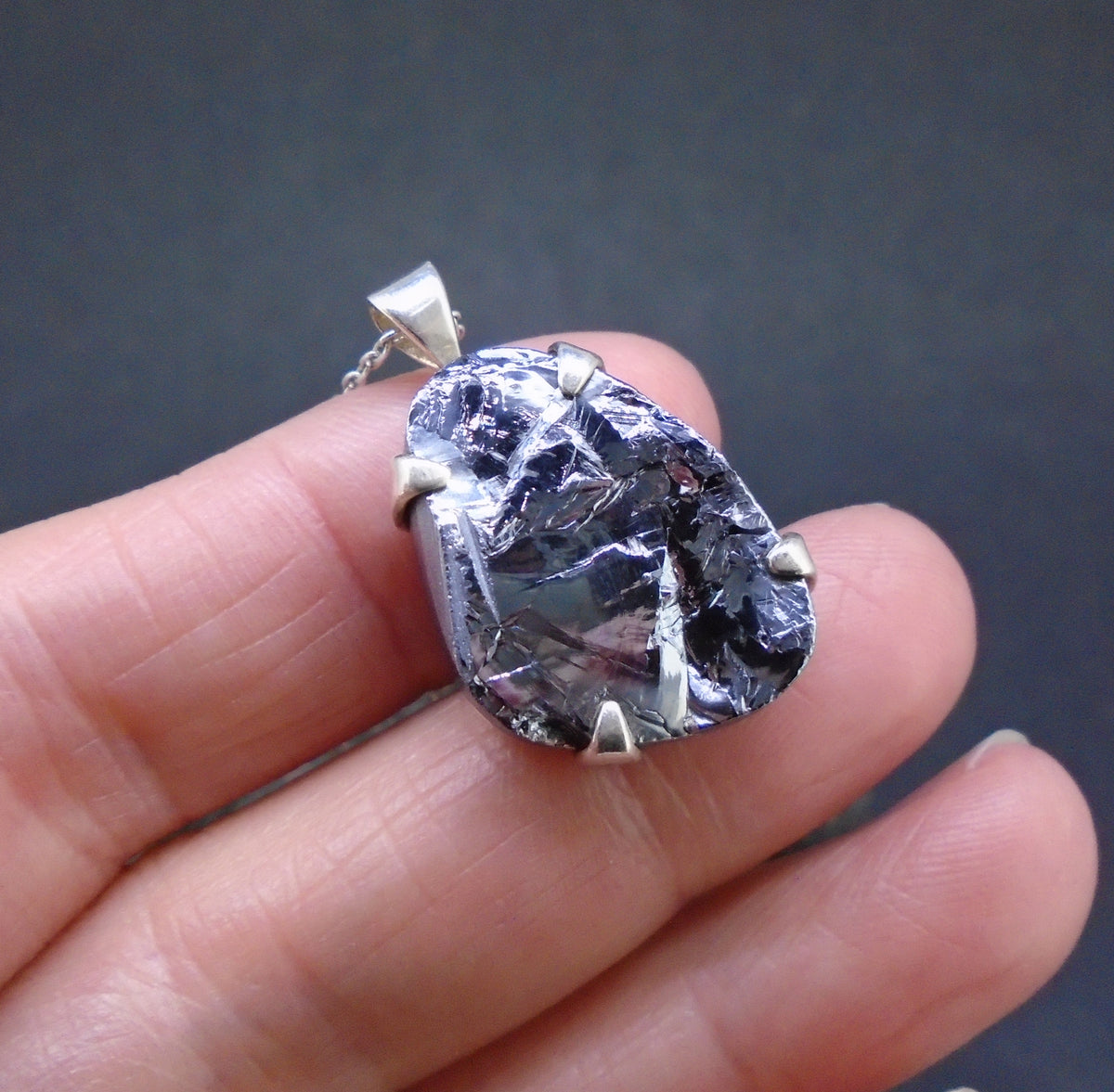 Silicon Sterling Silver Pendant