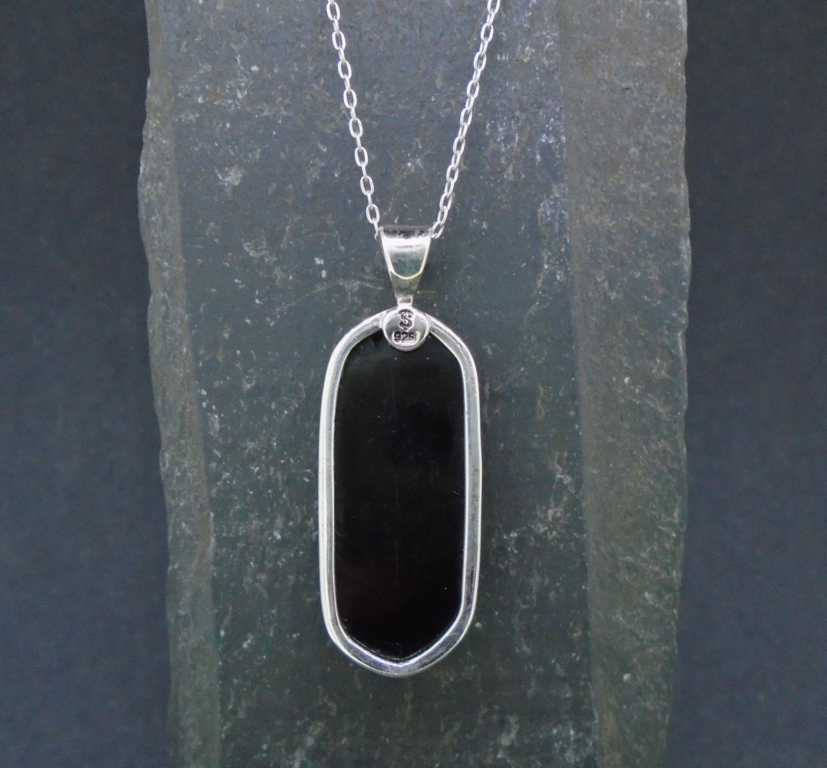 Whitby Jet Sterling Silver Pendant