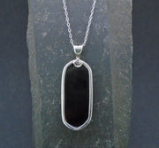 Whitby Jet Sterling Silver Pendant
