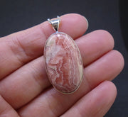 Rhodochrosite Sterling Silver Pendant